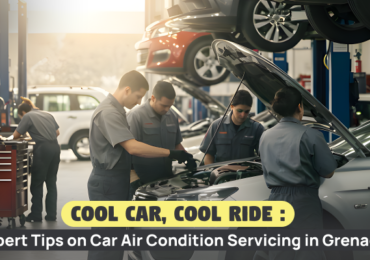 How often should I service my car's air conditioning system in Grenada?